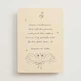 "The Swan" - Wedding Invitations in Dream by Helena Vitto - Front