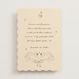 "The Swan" - Wedding Invitations in Dream by Helena Vitto - Front