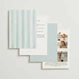 "Alento" - Wedding Invitations in Celeste by Pati Cascino - Back of Card Options