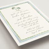 "Alento" - Wedding Invitations in Celeste by Pati Cascino - Detail