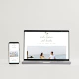 "Alento" - Wedding Invitations in Celeste by Pati Cascino - FREE Wedding Website