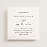 "Modern Romance" - Wedding Invitations in Obsidian by Jennifer Postorino - Front