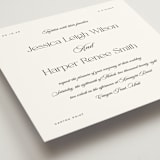 "Modern Romance" - Wedding Invitations in Obsidian by Jennifer Postorino - Detail