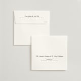 "Modern Romance" - Wedding Invitations in Obsidian by Jennifer Postorino - FREE Recipient Addressing