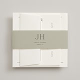 "Modern Romance" - Wedding Invitations in Obsidian by Jennifer Postorino - Assembled with Belly Band