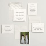 "Modern Romance" - Wedding Invitations in Obsidian by Jennifer Postorino - Invitation Suite