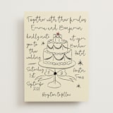 "Modern Love" - Wedding Invitations in Champagne by Helena Vitto - Front