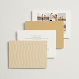 "French Whimsy Script" - Wedding Invitations in Champagne by Wallace Design Co. - Back of Card Options