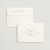 "The Bird Song" - Wedding Invitations in Peach by Helena Vitto - FREE Recipient Addressing