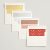 "The Bird Song" - Wedding Invitations in Peach by Helena Vitto - Envelope Liner Options