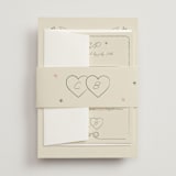 "The Bird Song" - Wedding Invitations in Sage by Helena Vitto - Assembled with Belly Band