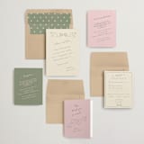 "The Bird Song" - Wedding Invitations in Sage by Helena Vitto - Invitation Suite