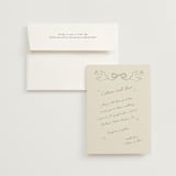 "The Bird Song" - Wedding Invitations in Sage by Helena Vitto - Invitation with Envelope