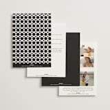 "Bold Stack" - Wedding Invitations in Noir by Alethea and Ruth - Back of Card Options