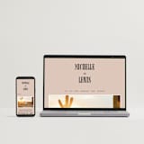 "Bold Stack" - Wedding Invitations in Noir by Alethea and Ruth - FREE Wedding Website