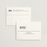 "Bold Stack" - Wedding Invitations in Noir by Alethea and Ruth - FREE Recipient Addressing