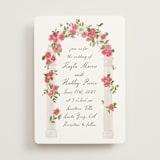 "Villa" - Wedding Invitations in Azalea by Everett Paper Goods - Front