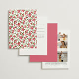 "Villa" - Wedding Invitations in Azalea by Everett Paper Goods - Back of Card Options
