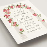 "Villa" - Wedding Invitations in Azalea by Everett Paper Goods - Detail