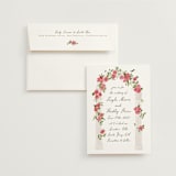 "Villa" - Wedding Invitations in Azalea by Everett Paper Goods - Invitation with Envelope