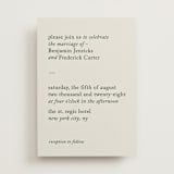 "Editorial" - Wedding Invitations in Forest by Bethan - Front