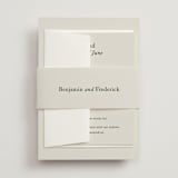 "Editorial" - Wedding Invitations in Forest by Bethan - Assembled with Belly Band