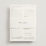 "Tuscany" - Wedding Invitations in Ink by Blustery August - Assembled with Belly Band