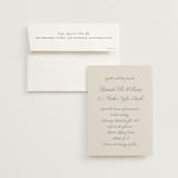 "Let's Say I Do" - Wedding Invitations in Ivory by Petra Kern - Invitation with Envelope