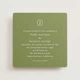 "Perriand" - Wedding Invitations in Moss by Megan Davis - Front