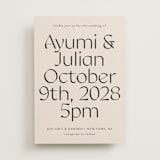 "Ayumi" - Wedding Invitations in Ivory by Melanie Kosuge - Front