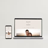 "Ayumi" - Wedding Invitations in Ivory by Melanie Kosuge - FREE Wedding Website