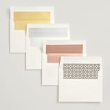 "Ayumi" - Wedding Invitations in Ivory by Melanie Kosuge - Envelope Liner Options