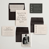"Ayumi" - Wedding Invitations in Ivory by Melanie Kosuge - Invitation Suite