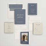 "Ritzy" - Wedding Invitations in French Blue by Nicoletta Savod - Invitation Suite