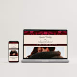 "Victorian Chic" - Wedding Invitations in Garnet by Morgan Kendall - FREE Wedding Website