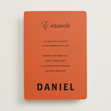 "Bold and Demure" - Wedding Invitations in Amaro by Studio Suku - Front