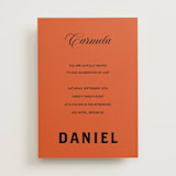 "Bold and Demure" - Wedding Invitations in Amaro by Claire - Front