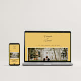 "Bold and Demure" - Wedding Invitations in Vintage by Studio Suku - FREE Wedding Website