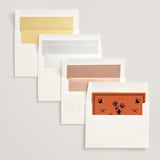 "Bold and Demure" - Wedding Invitations in Amaro by Claire - Envelope Liner Options