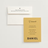 "Bold and Demure" - Wedding Invitations in Vintage by Studio Suku - Invitation with Envelope