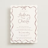 "quirky fun" - Wedding Invitations in Dusty Rose by Cass Loh - Front
