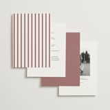 "quirky fun" - Wedding Invitations in Dusty Rose by Cass Loh - Back of Card Options
