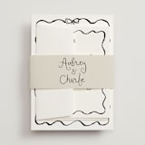 "quirky fun" - Wedding Invitations in Tuxedo by Cass Loh - Assembled with Belly Band