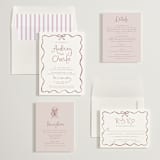 "quirky fun" - Wedding Invitations in Dusty Rose by Cass Loh - Invitation Suite