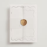 "quirky fun" - Wedding Invitations in Tuxedo by Cass Loh - Assembled with Vellum Wrap and Wax Seal