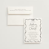"quirky fun" - Wedding Invitations in Tuxedo by Cass Loh - Invitation with Envelope