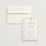 "quirky fun" - Wedding Invitations in Dusty Rose by Cass Loh - Invitation with Envelope