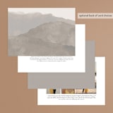 "ridge" - Wedding Invitations in Natural by Kate Ahn - Back of Card