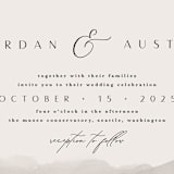 "ridge" - Wedding Invitations in Natural by Kate Ahn - Close-Up