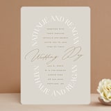 "oval" - Wedding Invitations in Natural by Leah Bisch - Front